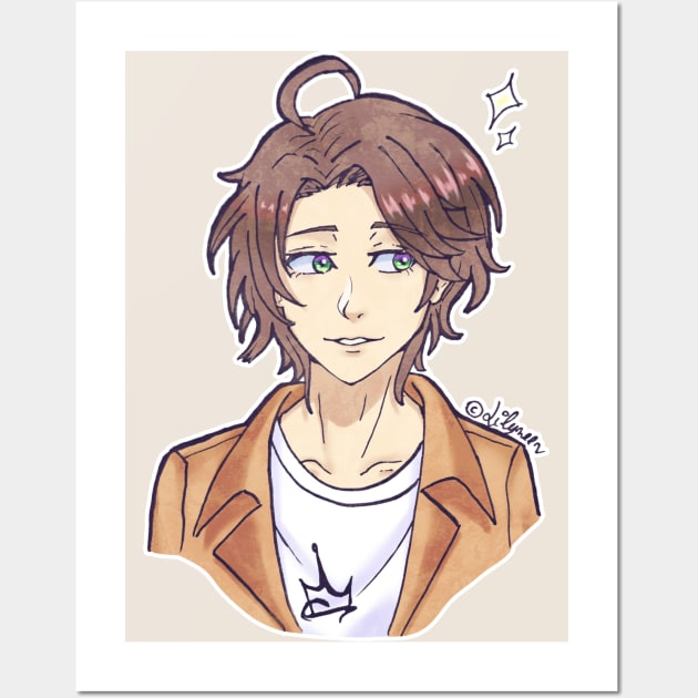 Yumeno Gentaro Alternative Outfit (Hypmic) Wall Art by Lilynee-